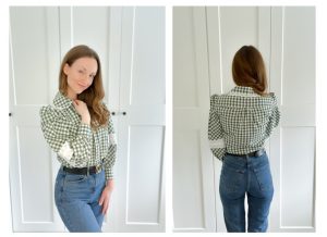 Western blouse liberty thea boho country and western style gingham handmade fashion history
